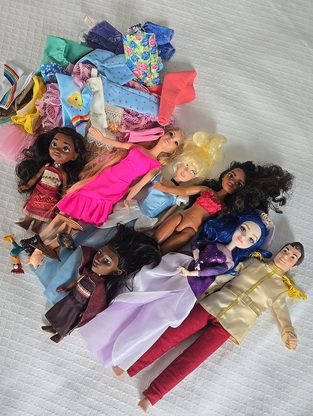 Dolls & Accessories Lot with Doll Clothes